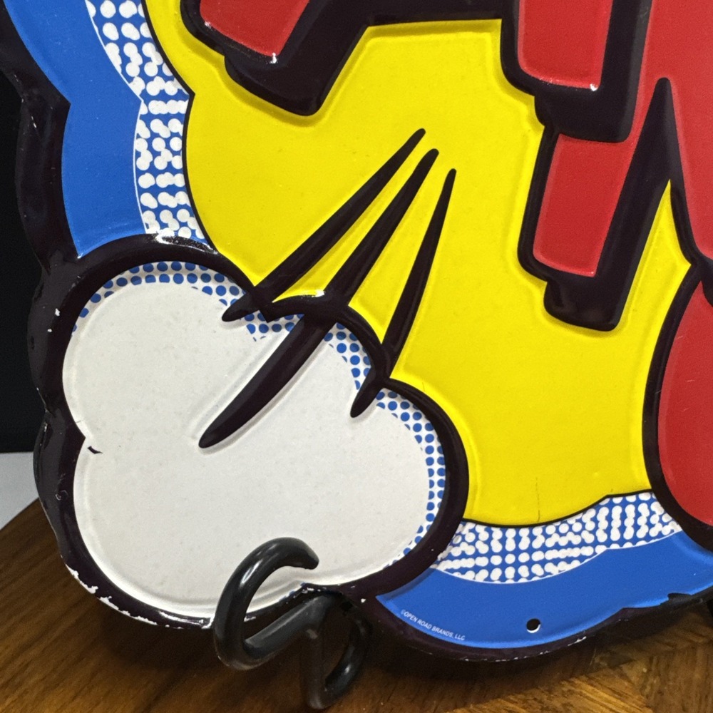 Lot Of 2 Superhero Tin Signs - Bang & Pow -Open Road Brands - Read Description - - Picture 14 of 16